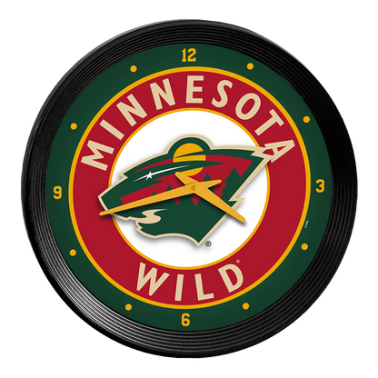 Minnesota Wild Ribbed Wall Clock