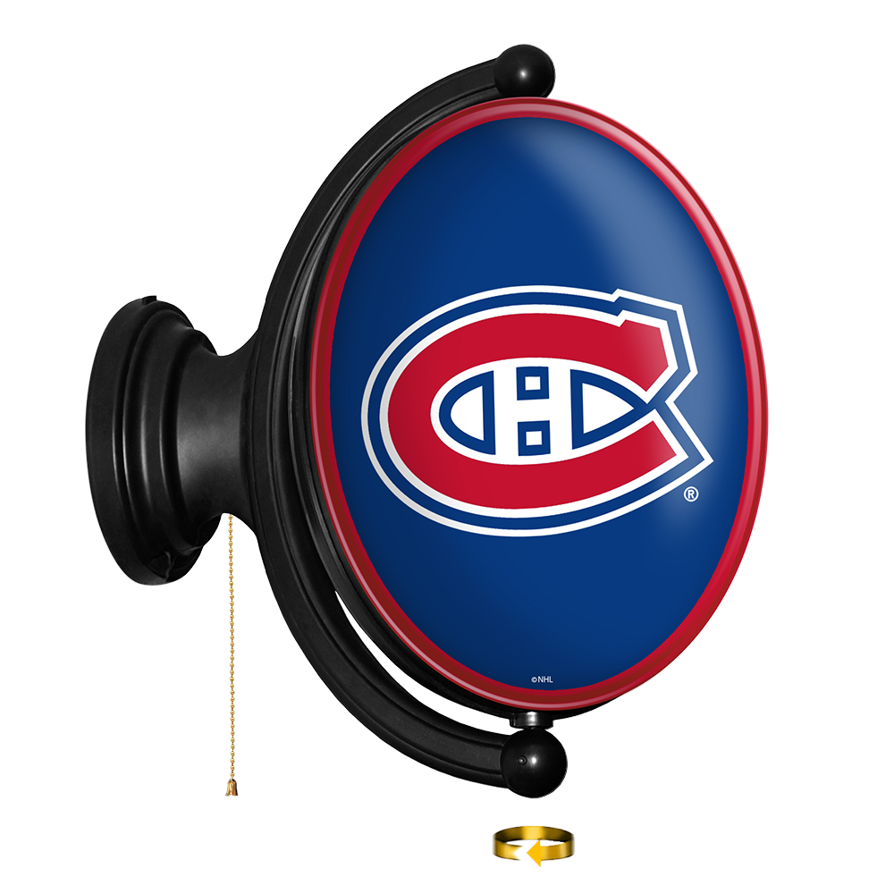 Montreal Canadiens Oval Rotating Wall Sign