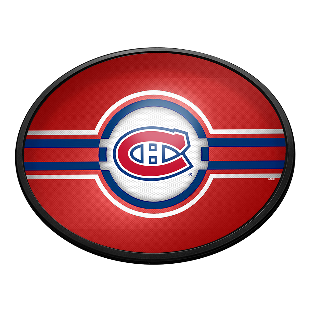 Montreal Canadiens Slimline Oval Lighted Wall Sign