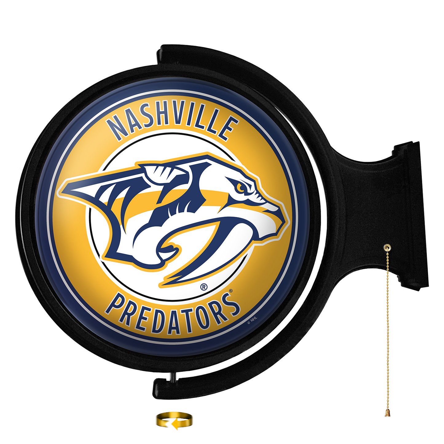 Nashville Predators Round Rotating Wall Sign