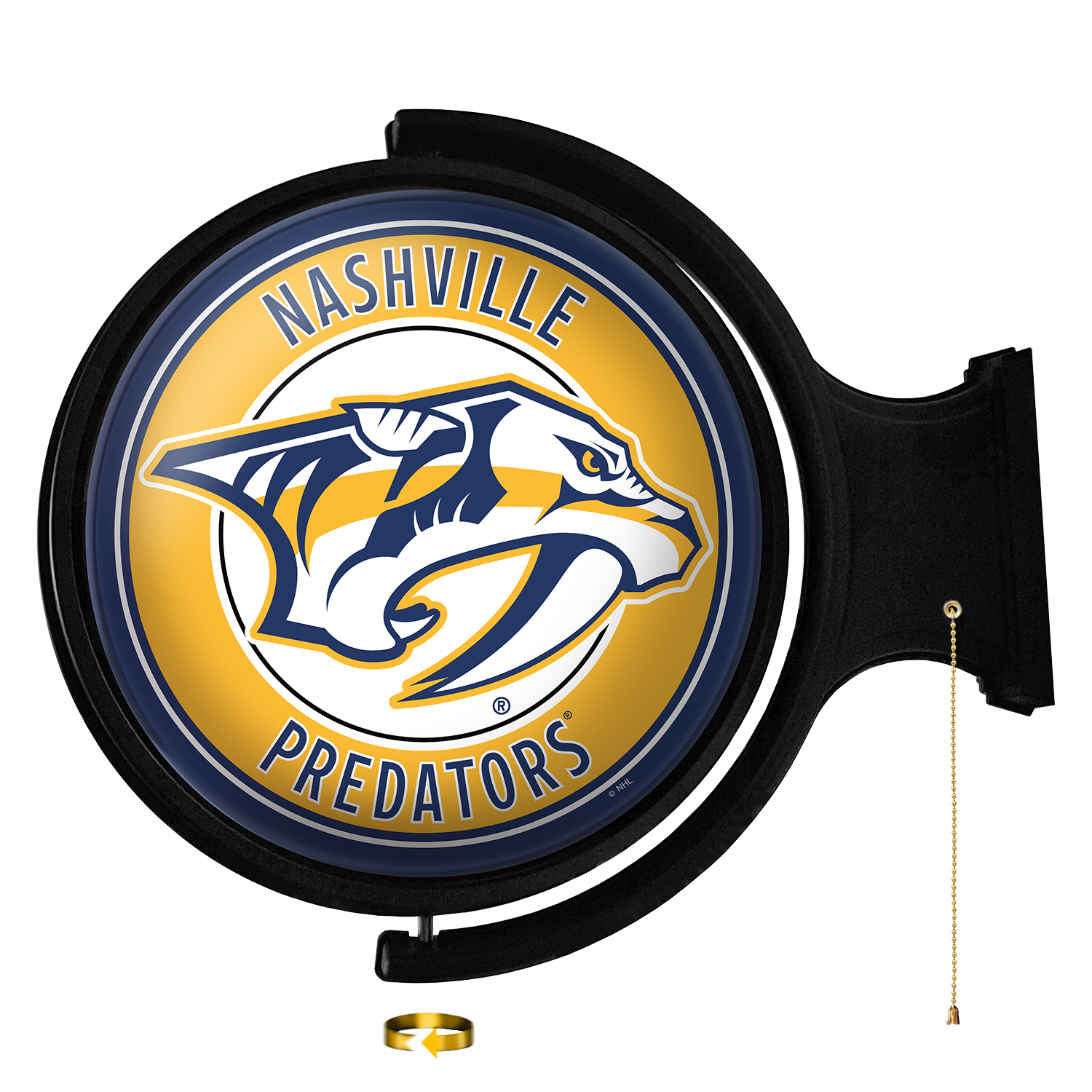 Nashville Predators Round Rotating Wall Sign