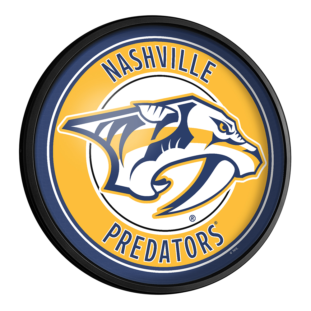 Nashville Predators Slimline Round Lighted Wall Sign