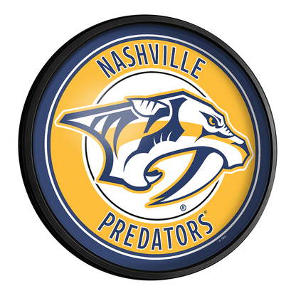 Nashville Predators Slimline Round Lighted Wall Sign