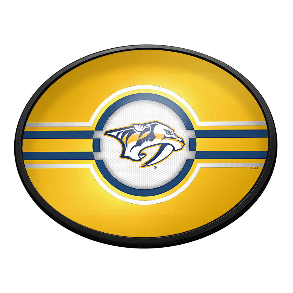 Nashville Predators Slimline Oval Lighted Wall Sign