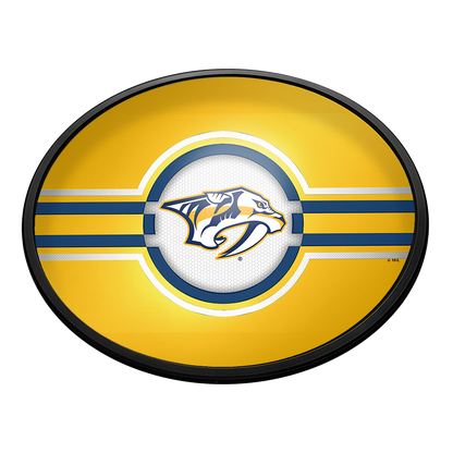 Nashville Predators Slimline Oval Lighted Wall Sign