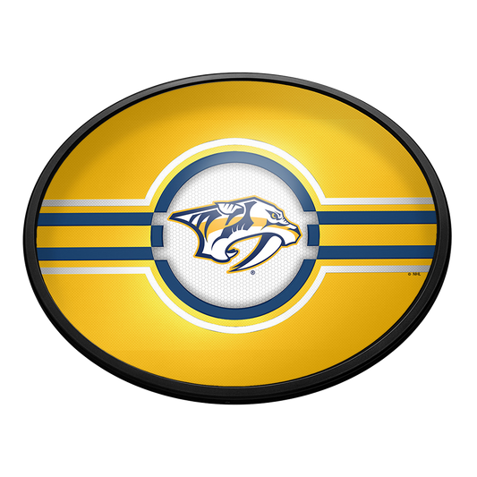 Nashville Predators Slimline Oval Lighted Wall Sign