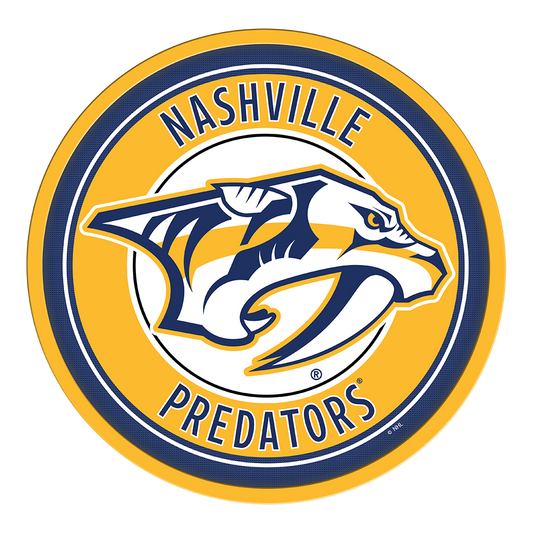 Nashville Predators Modern Disc Wall Sign