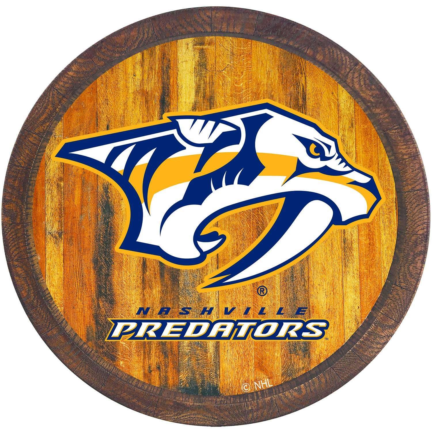 Nashville Predators Barrel Top Sign