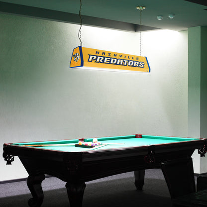Nashville Predators Standard Pool Table Light Room View