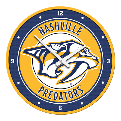 Nashville Predators Round Wall Clock