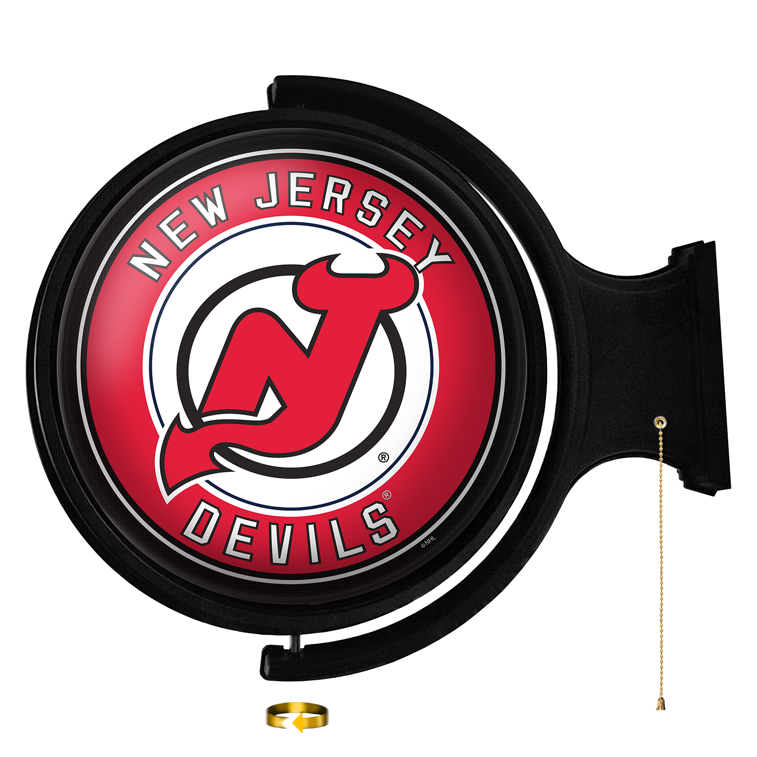 New Jersey Devils Round Rotating Wall Sign