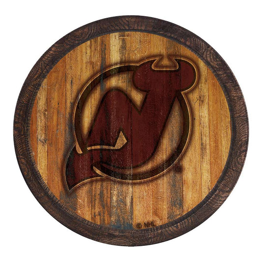 New Jersey Devils Branded Barrel Top Sign