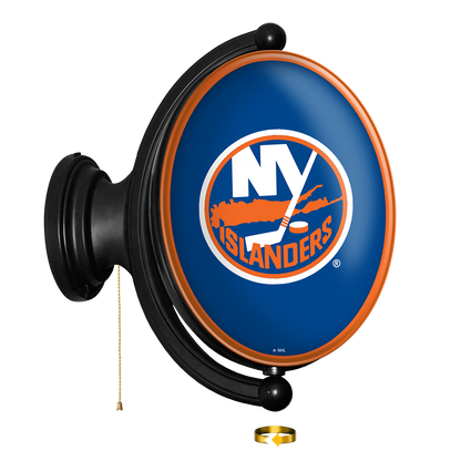 New York Islanders Oval Rotating Wall Sign