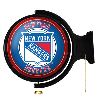 New York Rangers Round Rotating Wall Sign
