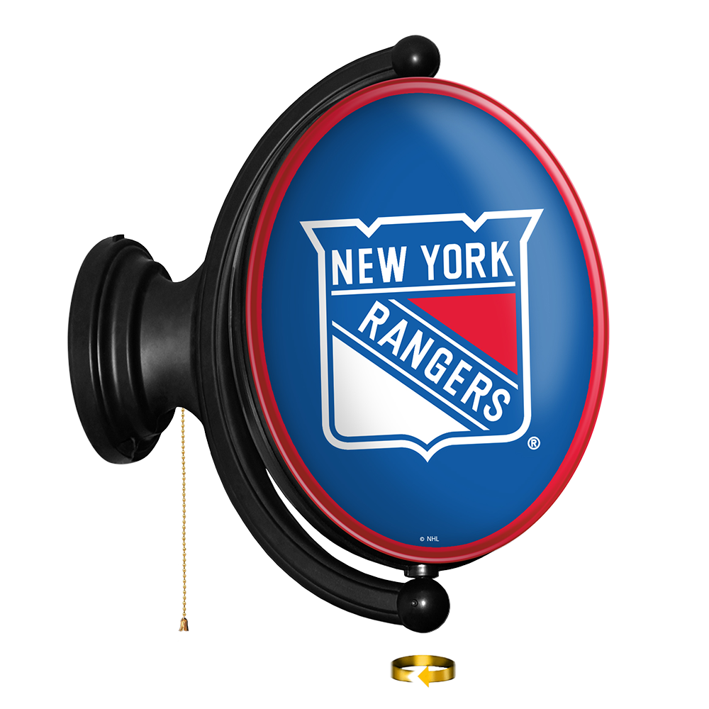 New York Rangers Oval Rotating Wall Sign