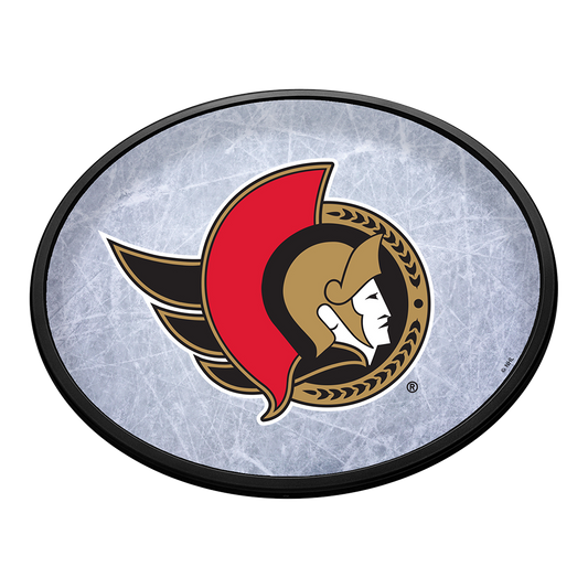 Ottawa Senators Ice Rink Slimline Oval Lighted Wall Sign