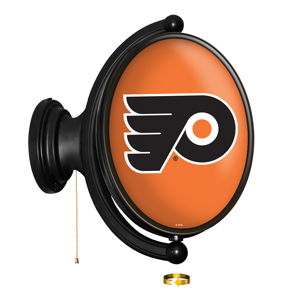Philadelphia Flyers Oval Rotating Wall Sign