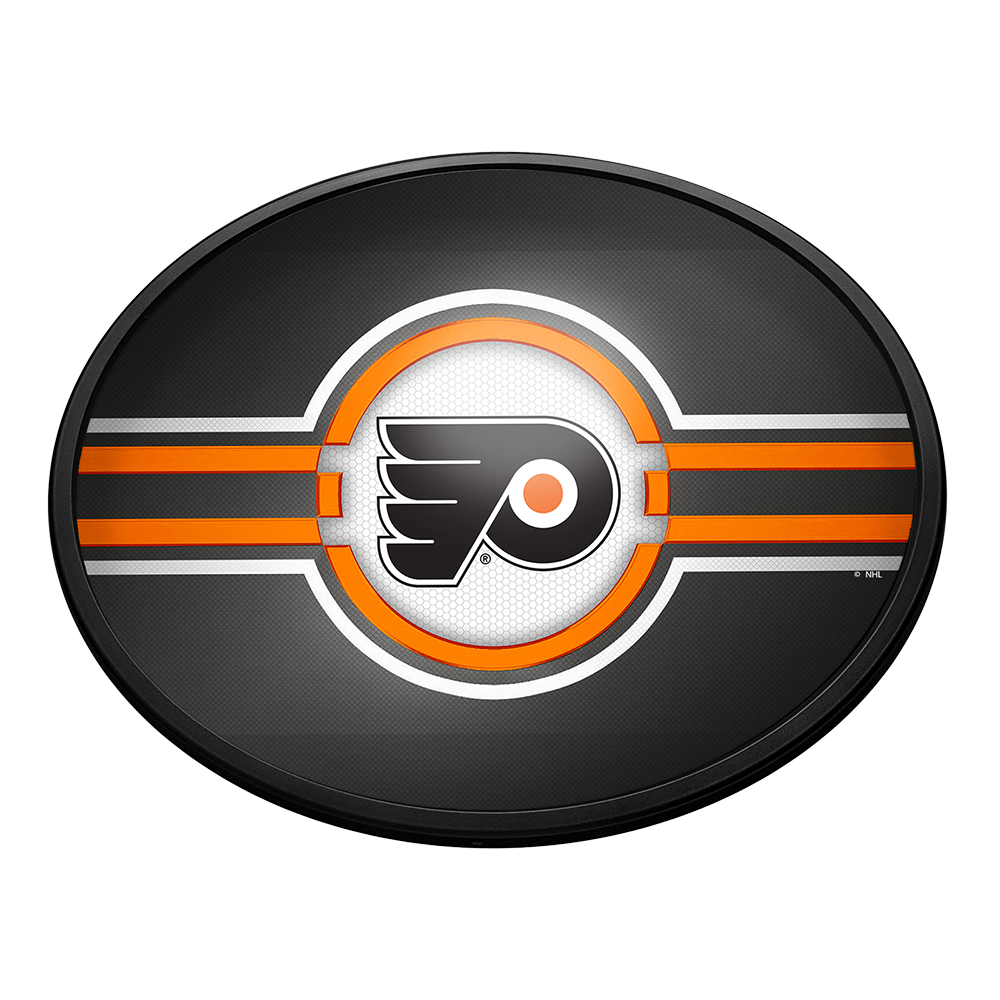 Philadelphia Flyers Slimline Oval Lighted Wall Sign