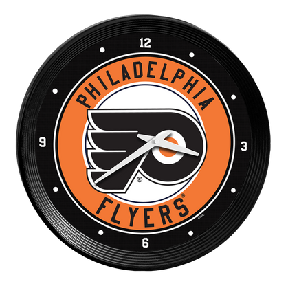 Philadelphia Flyers Ribbed Wall Clock
