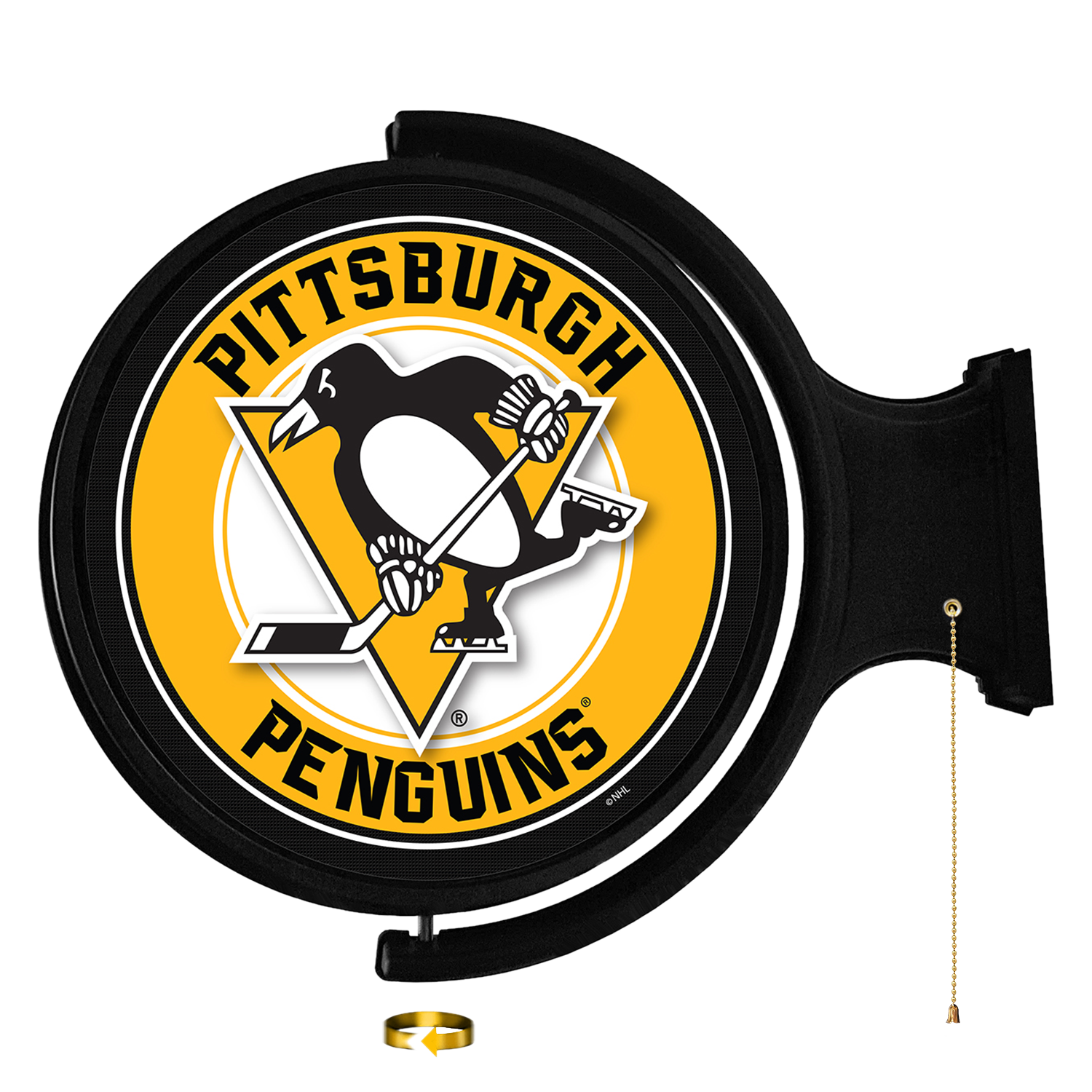 Pittsburgh Penguins Round Rotating Wall Sign