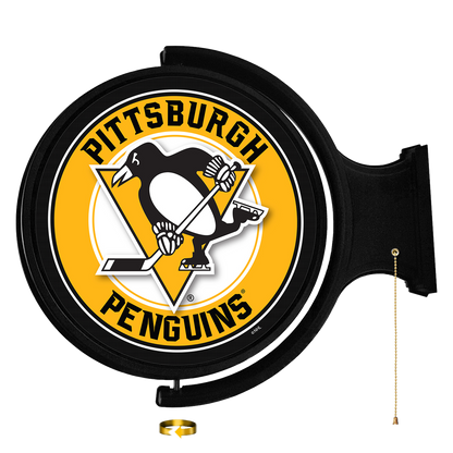 Pittsburgh Penguins Round Rotating Wall Sign