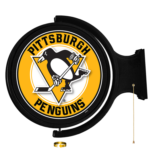 Pittsburgh Penguins Round Rotating Wall Sign