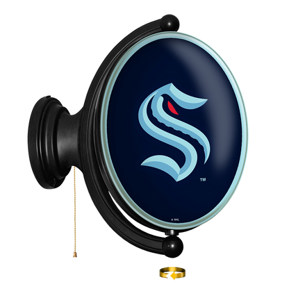 Seattle Kraken Oval Rotating Wall Sign