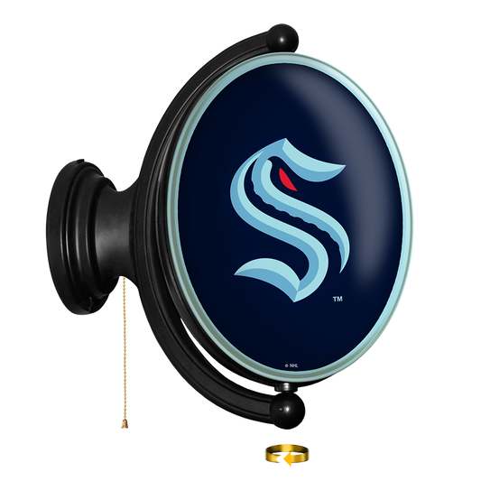 Seattle Kraken Oval Rotating Wall Sign