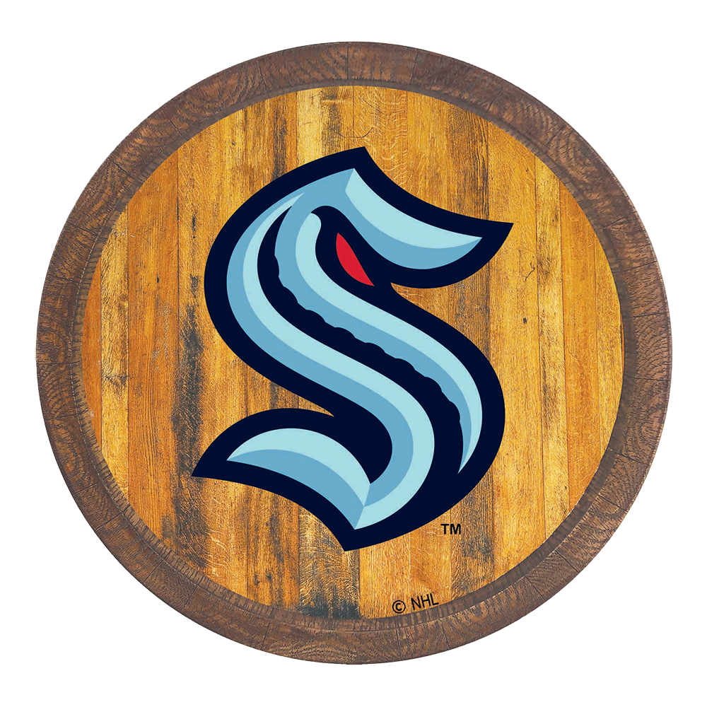 Seattle Kraken Barrel Top Sign