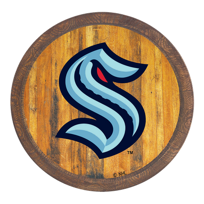 Seattle Kraken Barrel Top Sign