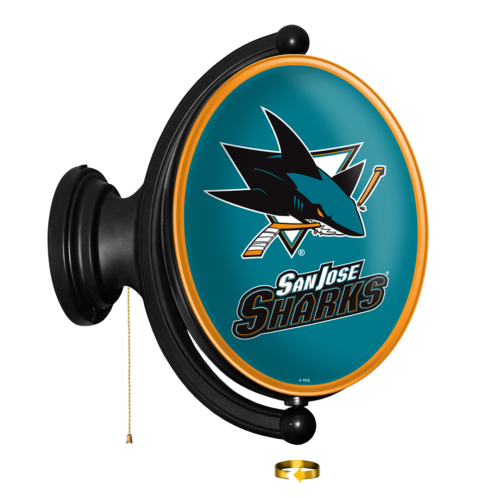 San Jose Sharks Oval Rotating Wall Sign