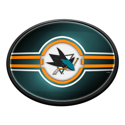 San Jose Sharks Slimline Oval Lighted Wall Sign