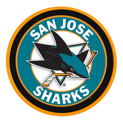 San Jose Sharks Modern Disc Wall Sign