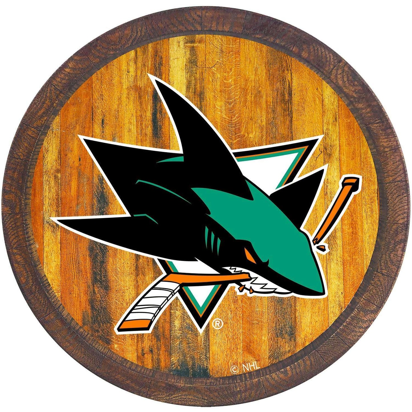 San Jose Sharks Barrel Top Sign