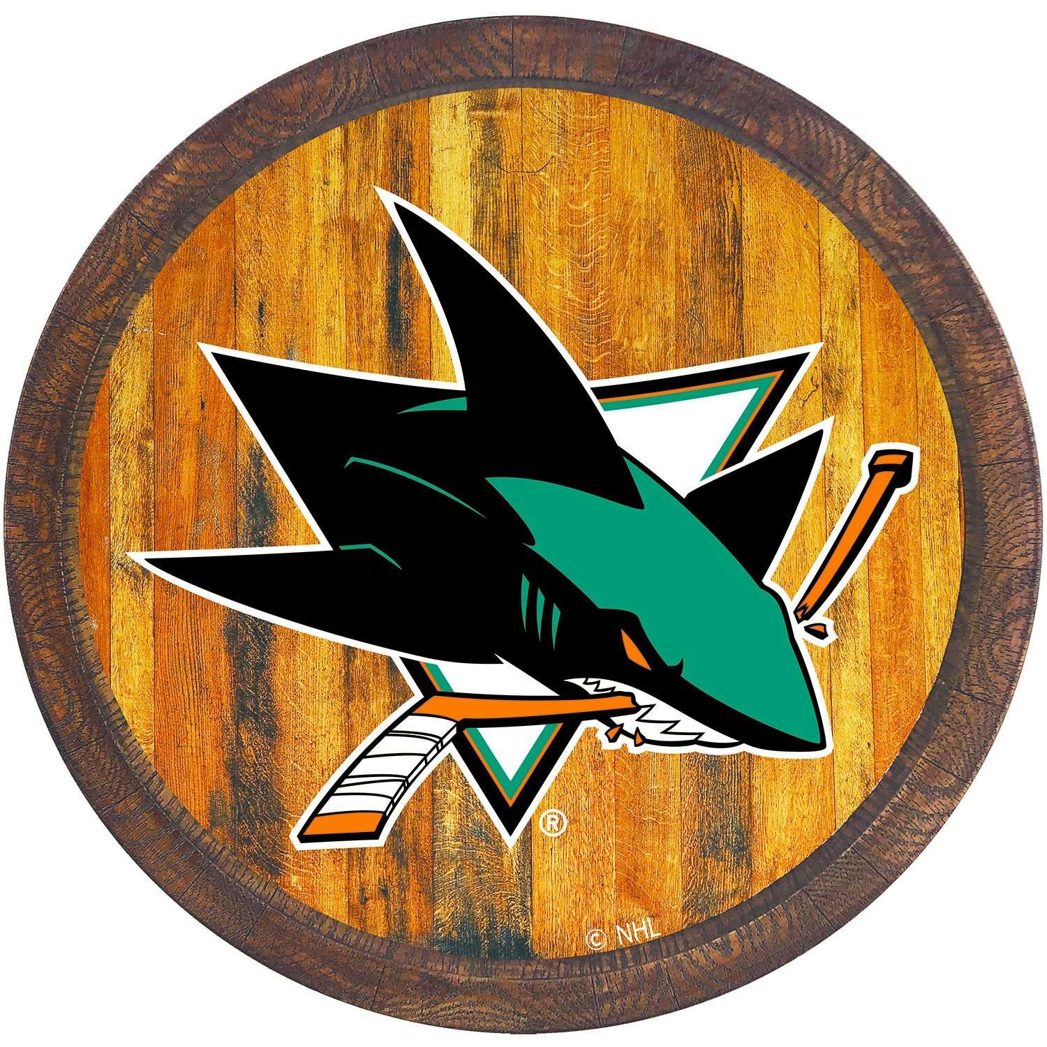 San Jose Sharks Barrel Top Sign