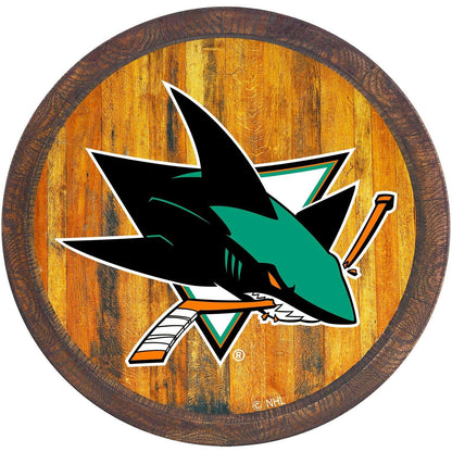 San Jose Sharks Barrel Top Sign