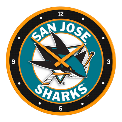San Jose Sharks Round Wall Clock