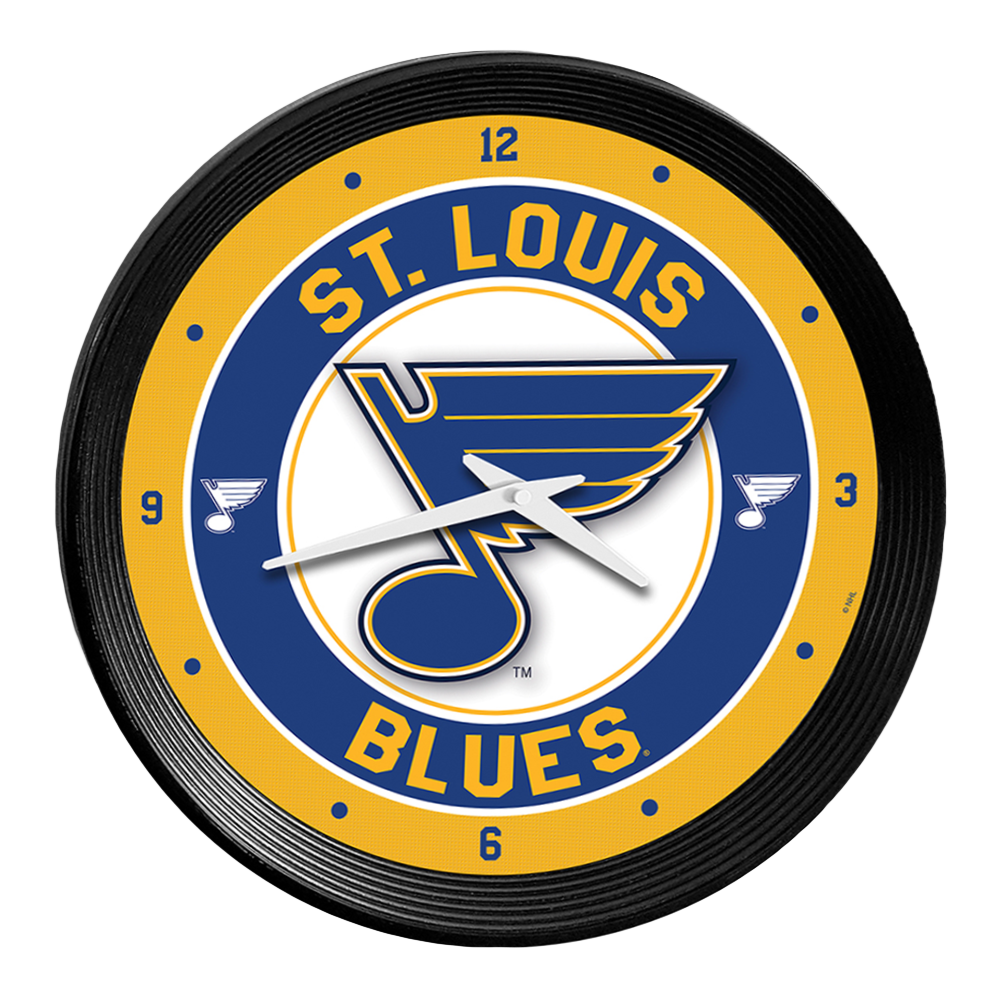 St. Louis Blues Ribbed Wall Clock