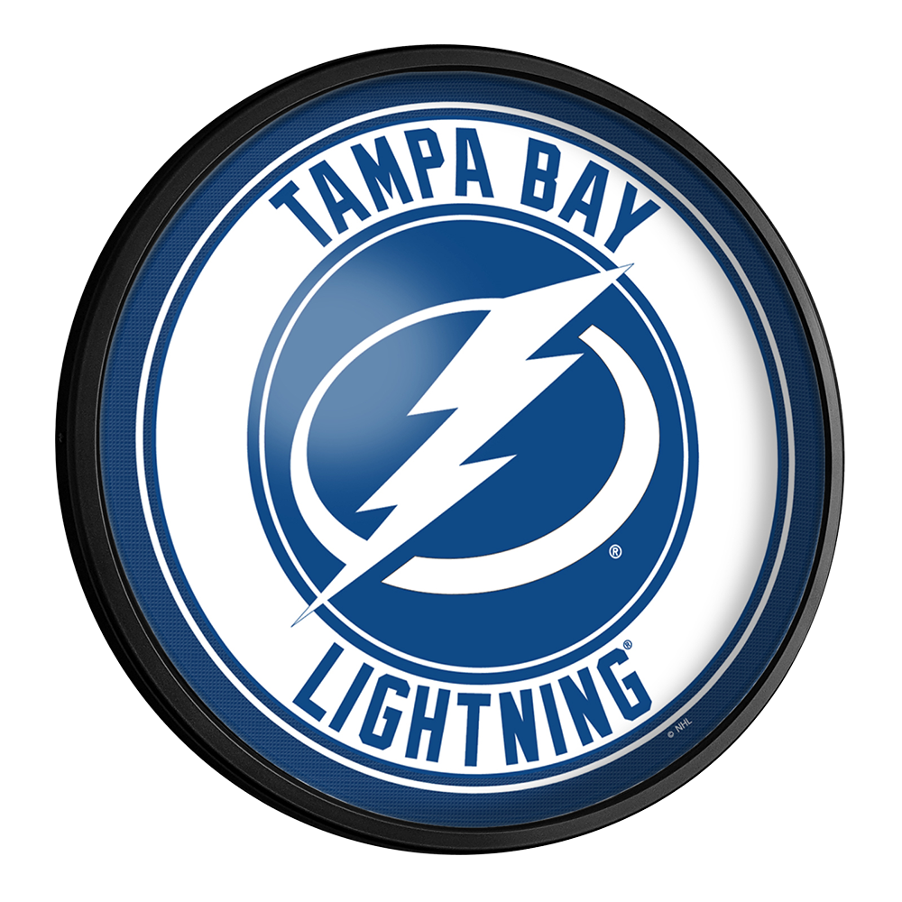 Tampa Bay Lightning Slimline Round Lighted Wall Sign