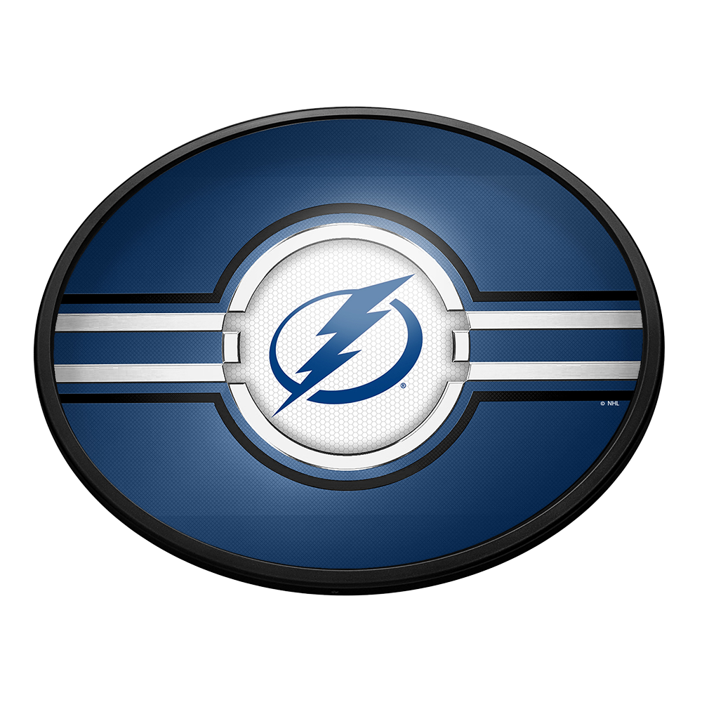 Tampa Bay Lightning Slimline Oval Lighted Wall Sign