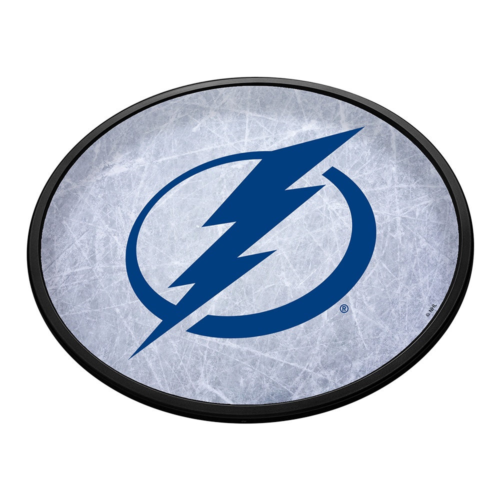 Tampa Bay Lightning Ice Rink Slimline Oval Lighted Wall Sign