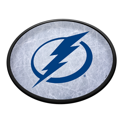 Tampa Bay Lightning Ice Rink Slimline Oval Lighted Wall Sign
