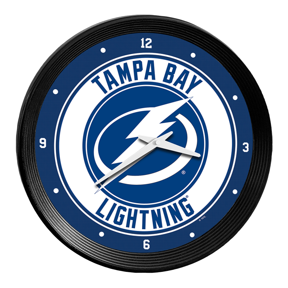 Tampa Bay Lightning Ribbed Wall Clock
