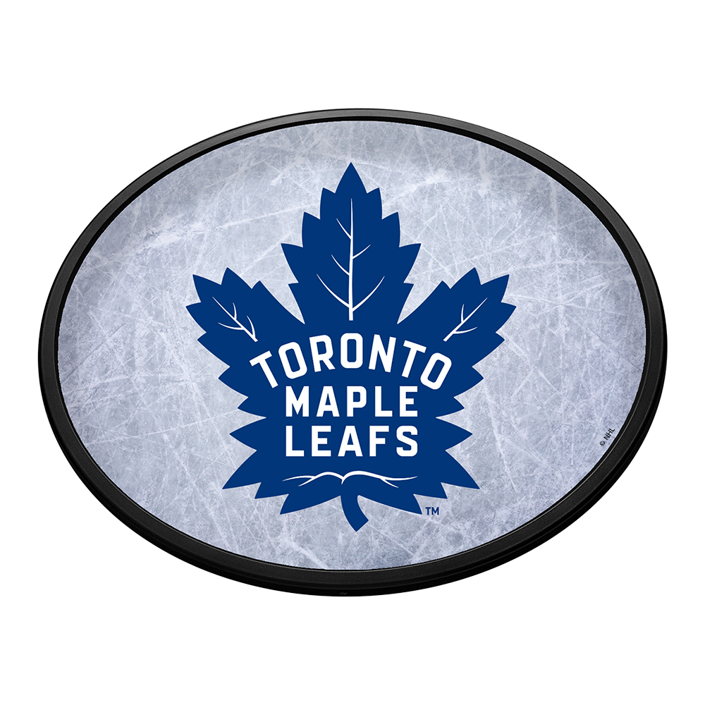 Toronto Maple Leafs Ice Rink Slimline Oval Lighted Wall Sign