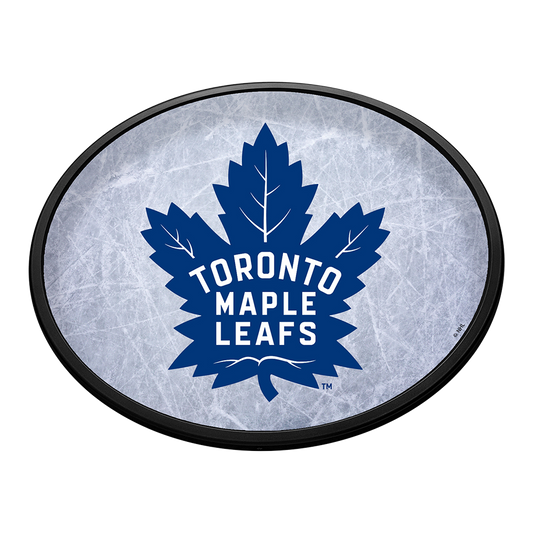 Toronto Maple Leafs Ice Rink Slimline Oval Lighted Wall Sign