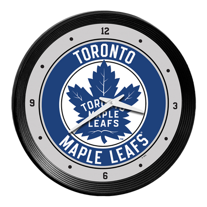 Toronto Maple Leafs Ribbed Wall Clock
