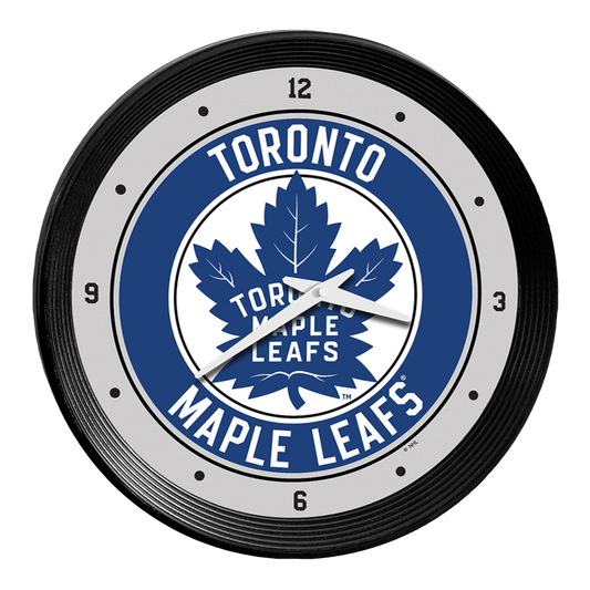 Toronto Maple Leafs Ribbed Wall Clock