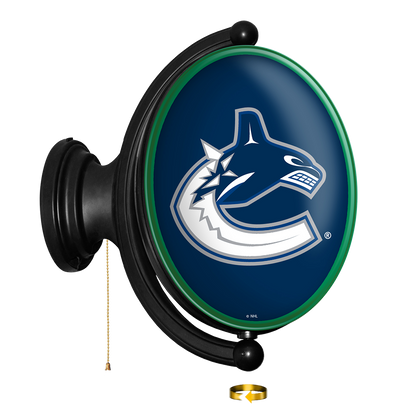Vancouver Canucks Oval Rotating Wall Sign