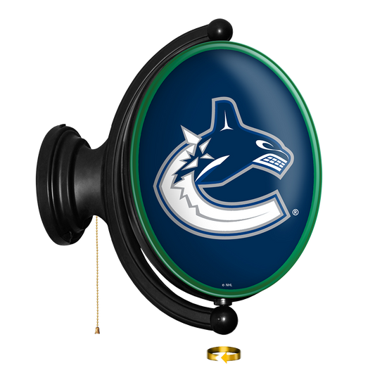 Vancouver Canucks Oval Rotating Wall Sign