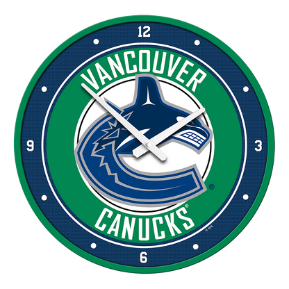 Vancouver Canucks Round Wall Clock
